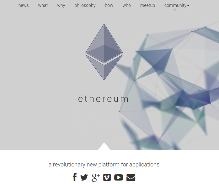 Historical screenshot of Ethereum.org website from March 12, 2024, showing the evolution of the Ethereum project